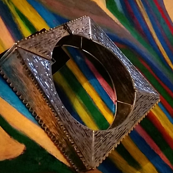 Square NWT Silver bangle & BUNDLE for DEALS! - Picture 1 of 2